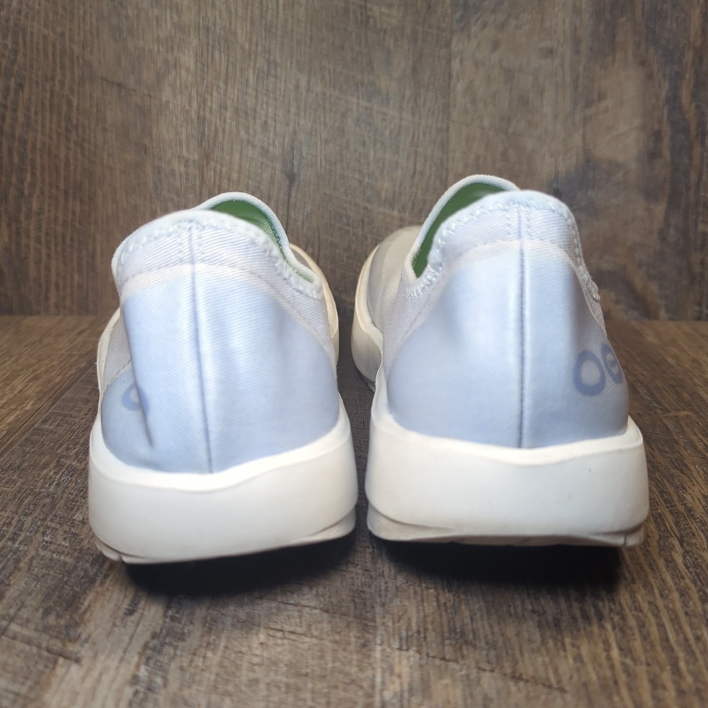 Oofos Womens OOMG Eezee Low Size 8.5 Blue White Lightweight Comfort Shoes **READ - Picture 7 of 13